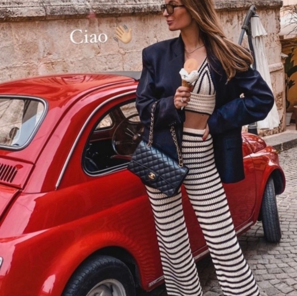 Zara Tops - Zara crochet cropped top size M